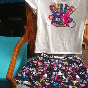 Skirt and shirt set little girls size 10. used